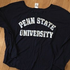 PINK penn state burnout long sleeve - large